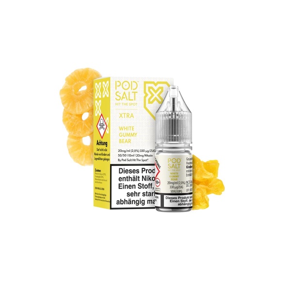 Pod Salt Xtra Liquid 10ml 20mg - White Gummy Bear