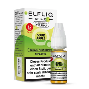 Elfbar Elfliq 10ml 20mg - Sour Apple