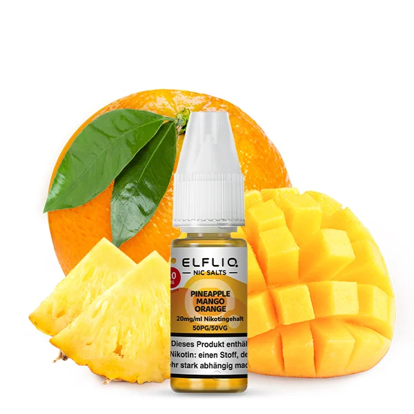 Elfbar Elfliq 10ml 20mg - Pineapple Mango Orange
