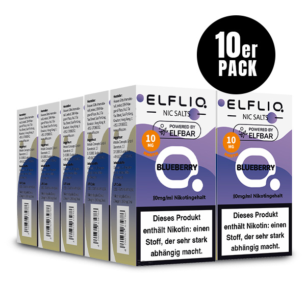 Elfbar Elfliq 10 x 10ml 10mg - Blueberry - 10 Stück