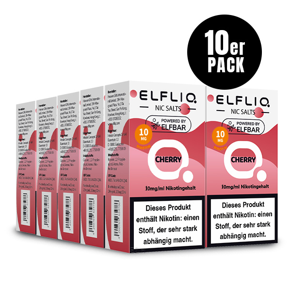 Elfbar Elfliq 10 x 10ml 10mg - Cherry - 10 Stück