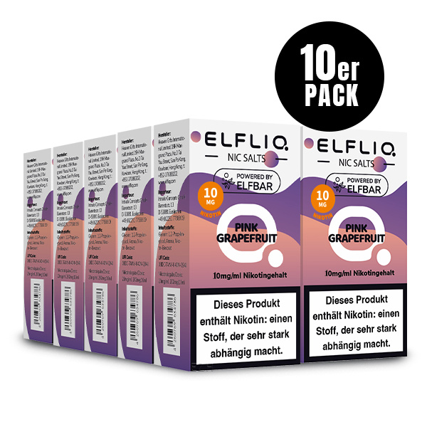 Elfbar Elfliq 10 x 10ml 10mg - Pink Grapefruit - 10 Stück