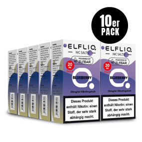 Elfbar Elfliq 10 x 10ml 20mg - Blueberry - 10 Stück