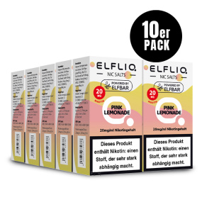 Elfbar Elfliq 10 x 10ml 20mg - Pink Lemonade - 10 Stück