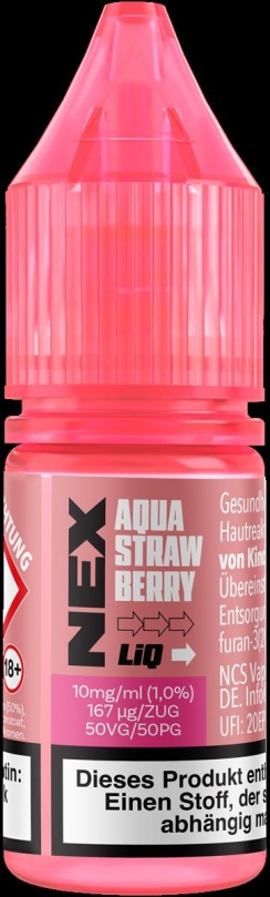 NexLiq Liquid 10ml 10mg - Aqua Strawberry