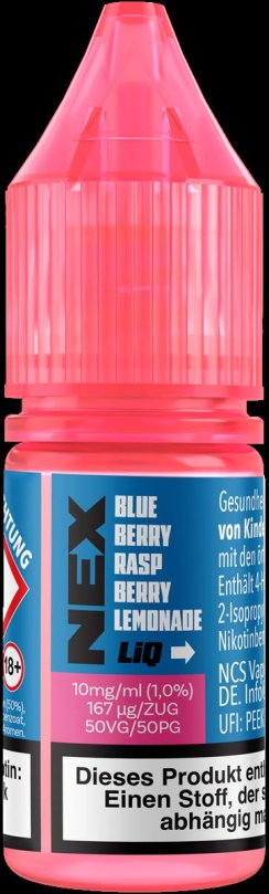 NexLiq Liquid 10ml 10mg - Blueberry Raspberry Lemonade
