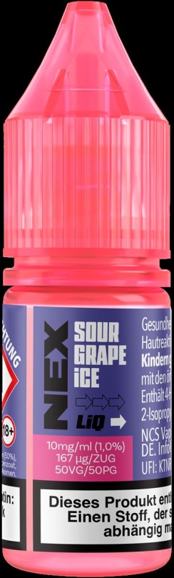 NexLiq Liquid 10ml 10mg - Sour Grape Ice