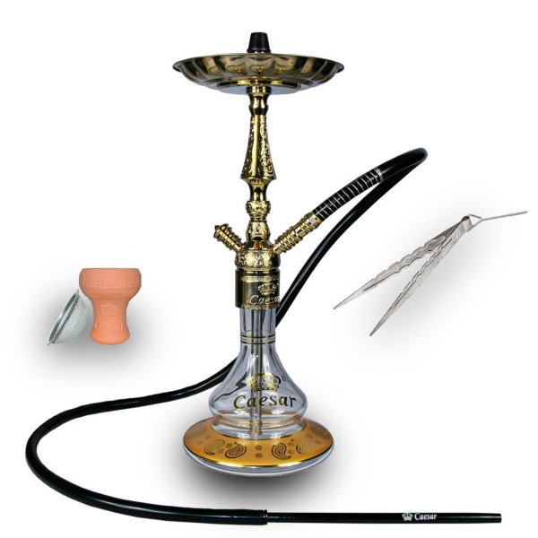 Caesar Shisha Tradi Alsham - Gold - Transparent - Breite Bowl