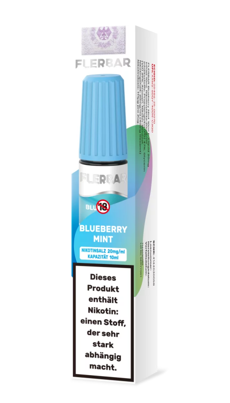 Flerbar Liquid 10ml 20mg - Blueberry Mint