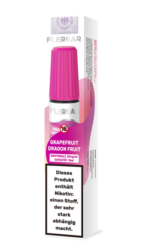 Flerbar Liquid 10ml 20mg - Grapefruit Dragonfruit