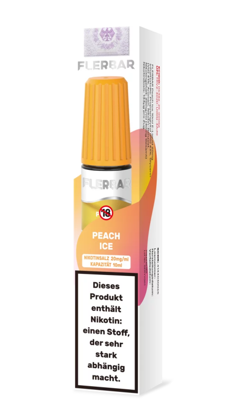 Flerbar Liquid 10ml 20mg - Peach Ice