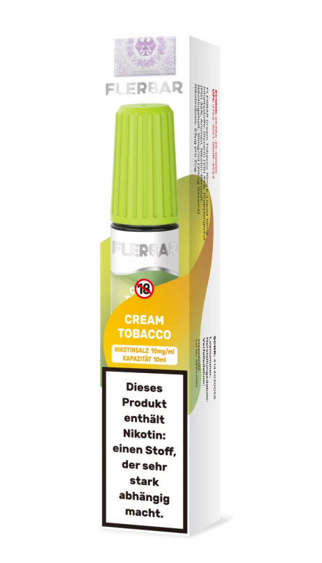 Flerbar Liquid 10ml 10mg - Cream Tobacco