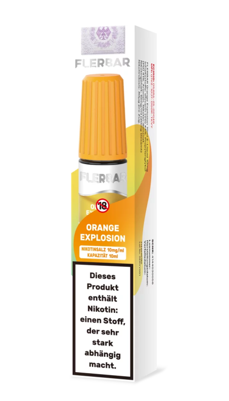 Flerbar Liquid 10ml 10mg - Orange Explosion