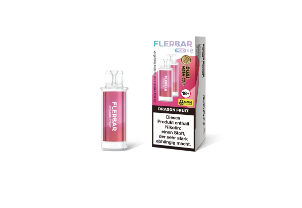 Flerbar Liquid Pod 2er Pack (2 x 2ml) 20mg Nikotin - Dragon Fruit