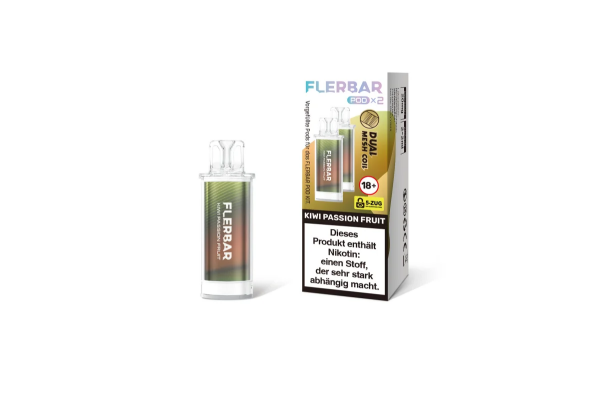 Flerbar Liquid Pod 2er Pack (2 x 2ml) 20mg Nikotin - Kiwi Passion Fruit