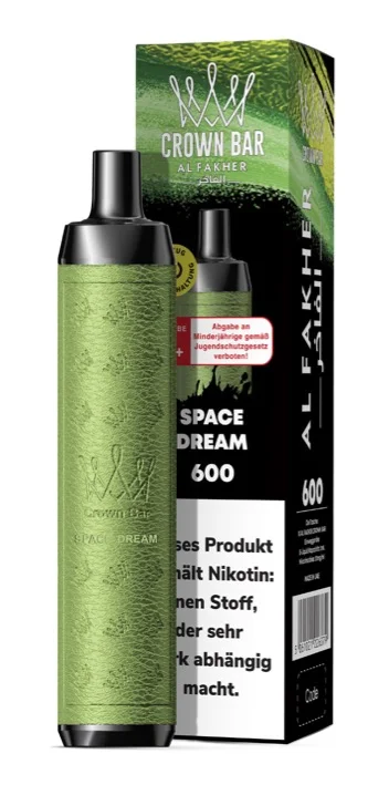 Al Fakher Crown Bar 600 - Einweg E-Shisha ca. 600 Züge - Space Dream