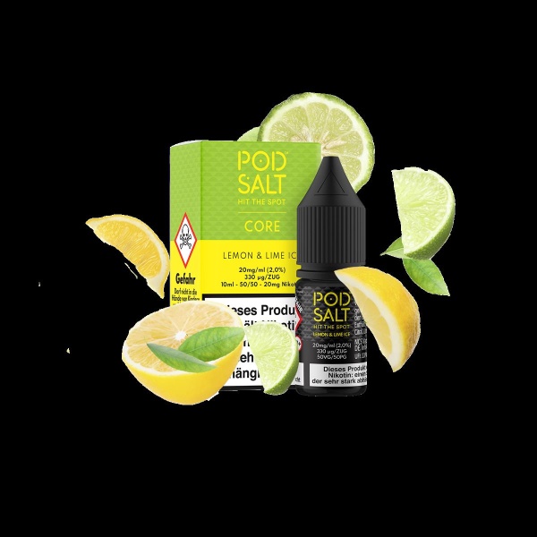 Pod Salt Core Liquid 10ml 20mg - Lemon & Lime Ice