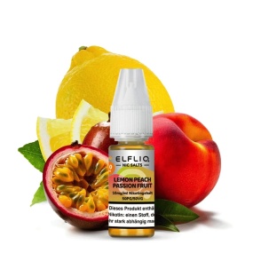 Elfbar Elfliq 10ml 10mg - Lemon Peach Passion Fruit