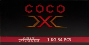 COCO X Kokosnuss Naturkohle 27mm - 1kg