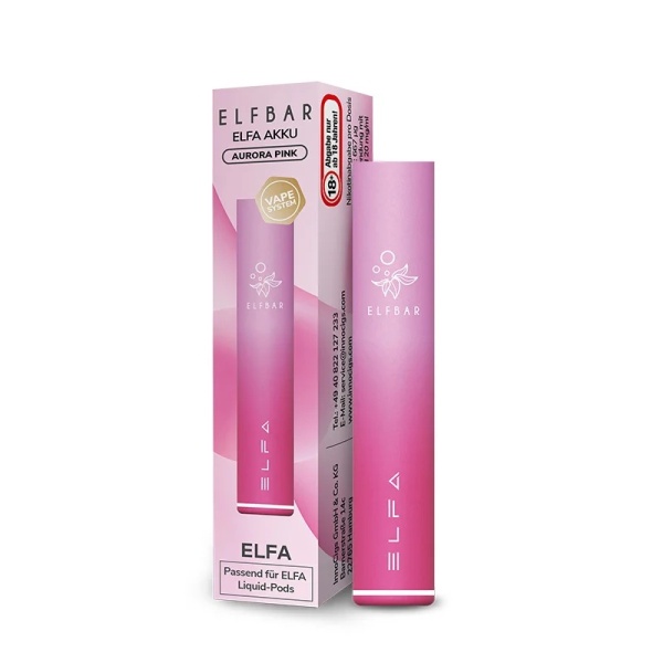 Elfbar Elfa Basisgerät - Einweg E-Shisha 20mg/ml Nikotin - Aurora Pink