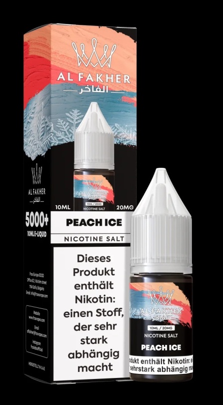 Al Fakher Liquid 10ml 20mg - Peach Ice