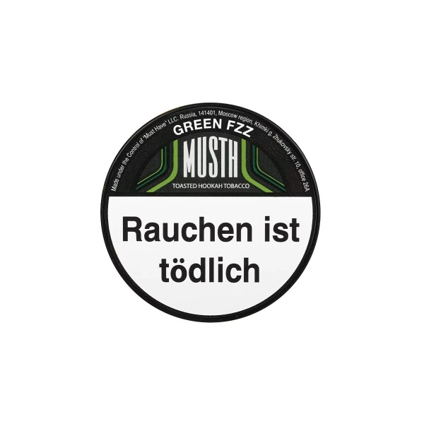 MUSTH Tabak 125g - GREEN FZZ (23,90 €)
