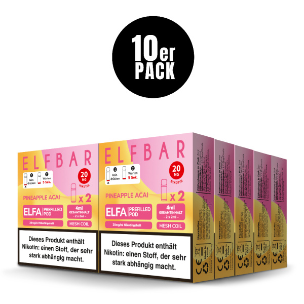 ELFBAR ELFA Liquid Pod 2er Pack (2 x 2ml) 20mg Nikotin - Banana
