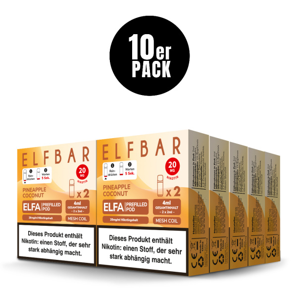 ELFBAR ELFA Liquid Pod 2er Pack (2 x 2ml) 20mg Nikotin - Banana