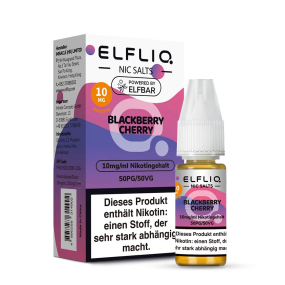 Elfbar Elfliq 10ml 10mg - Blackberry Cherry