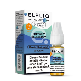 Elfbar Elfliq 10ml 10mg - Coconut Blueberry