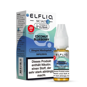 Elfbar Elfliq 10ml 20mg - Coconut Blueberry