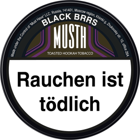 MUSTH Tabak 200g - Black Brrs
