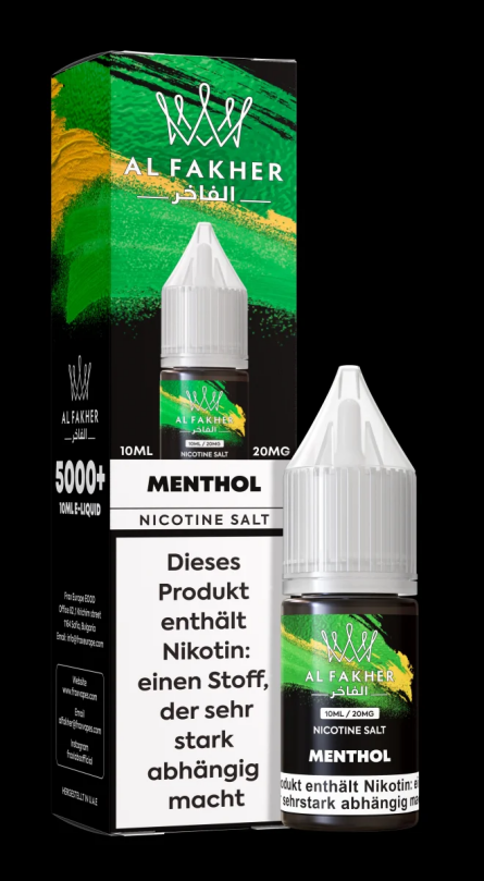 Al Fakher Liquid 10ml 20mg - Menthol