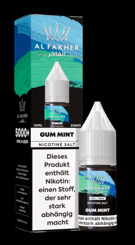Al Fakher Liquid 10ml 20mg - Gum Mint