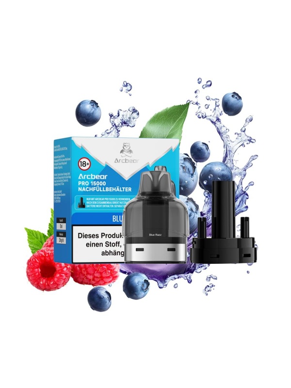 Arcbear Pro 15000 Pod Bundle - Blue Razz