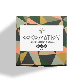 Cocobration Kokosnuss Naturkohle 26mm - 1kg