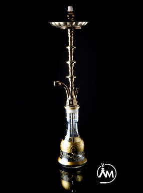 Aladin Traditionelle Shisha 5, gold, ca. 79cm