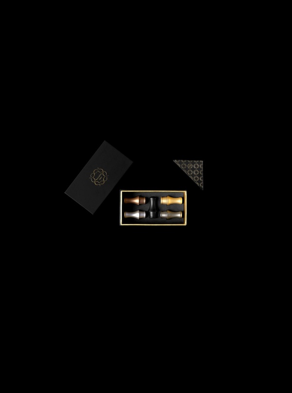 Kaloud Aufsatzspitze für Mundstück 5 Stück - MIX (Black, Brown, Gold, Grey, Silver)