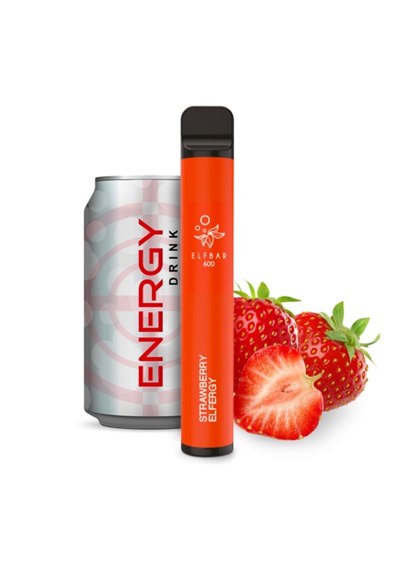 Elfbar - Einweg E-Shisha ca. 600 Züge - Strawberry Elfergy - 20 mg/ml