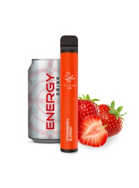 Elfbar - Einweg E-Shisha ca. 600 Züge - Strawberry Elfergy - 20 mg/ml 10er Pack