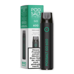 Pod Salt GO - Einweg E-Shisha ca. 600 Züge - Fresh Mint - 20 mg/ml