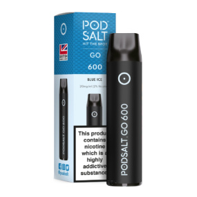 Pod Salt GO - Einweg E-Shisha ca. 600 Züge - Blue Ice - 20 mg/ml