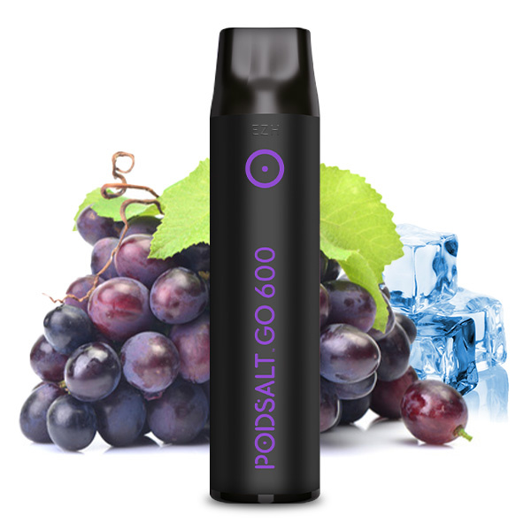 Pod Salt GO - Einweg E-Shisha ca. 600 Züge - Grape Ice - 20 mg/ml