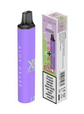 Klik Klak NS20 - Einweg E-Shisha ca. 600 Züge - Aloe Grape - 20 mg/ml