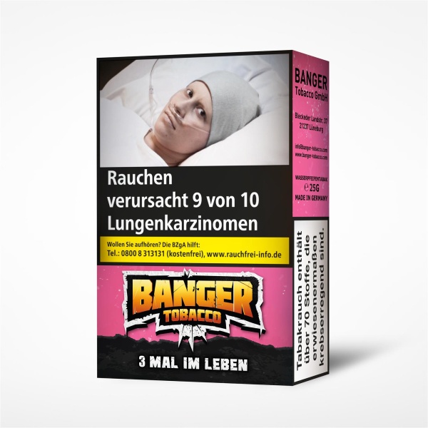 Banger Tobacco Tabak 25g - 3 MAL IM LEBEN