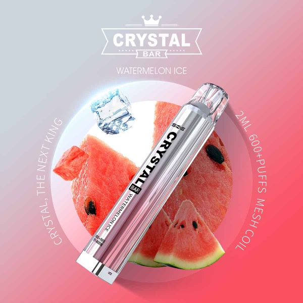 SKE Crystal Bar - Einweg E-Shisha ca. 600 Züge - Watermelon Ice - 20 mg/ml