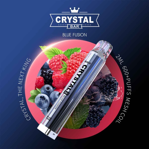 SKE Crystal Bar - Einweg E-Shisha ca. 600 Züge - Blue Fusion - 20 mg/ml
