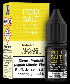 Pod Salt Core Liquid 10ml 20mg - Banana Ice