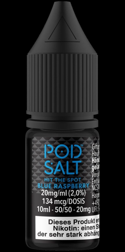Pod Salt Core Liquid 10ml 20mg - Blue Raspberry