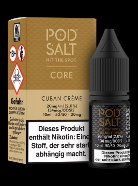 Pod Salt Core Liquid 10ml 20mg - Cuban Créme